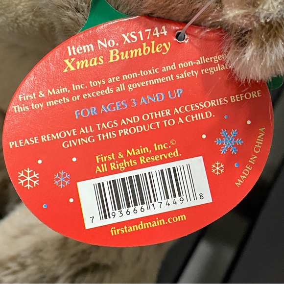 Bumbley the Holiday Bear - Picture 7 of 9